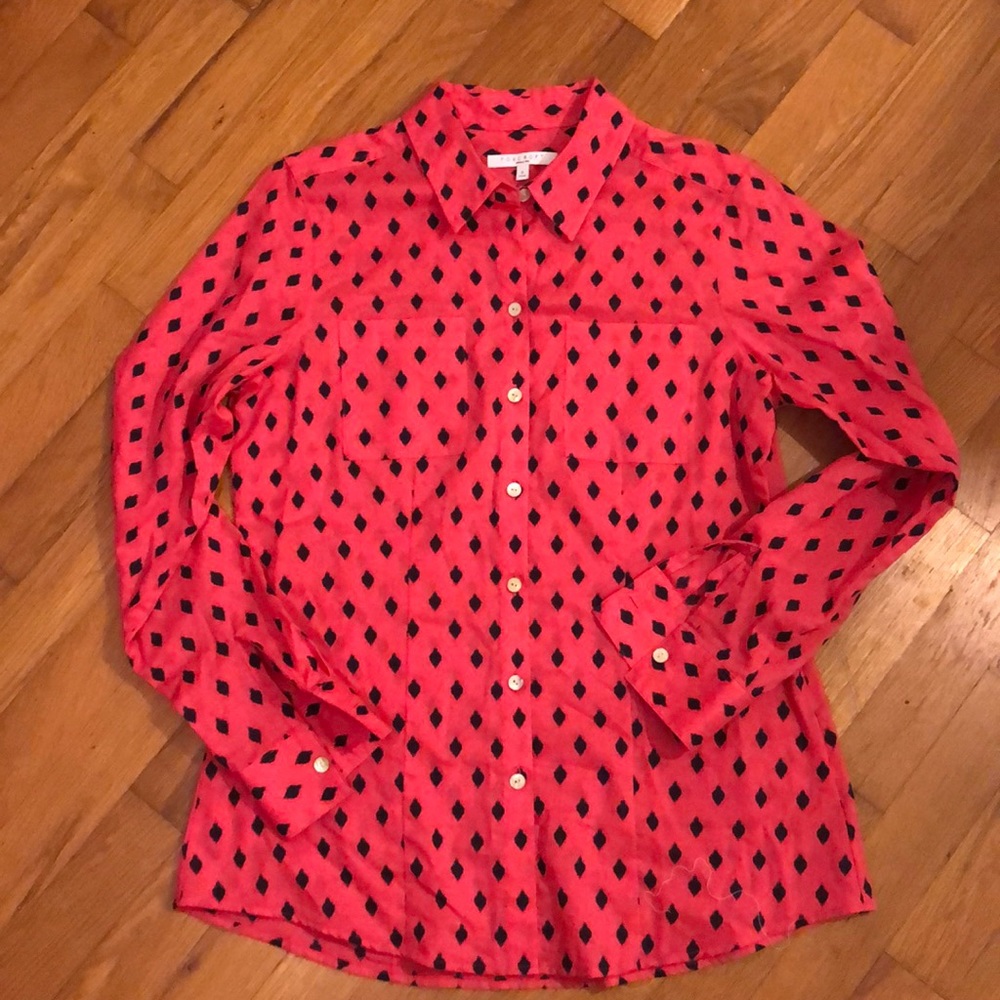 FOXCROFT BLOUSE WRINKLE FREE FITTED 6